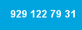 929 122 79 31 929 122 79 31